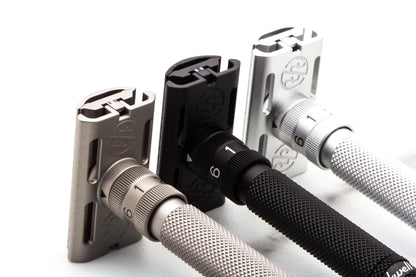 Rockwell Razors | SETPOINT Black Aluminum Adjustable Safety Razor