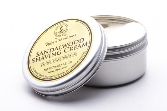 Taylor Of Old Bond Street | Sandalwood Shaving Cream Travel Tin 75ml