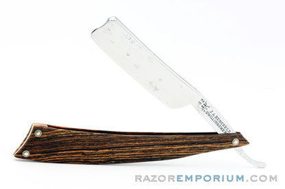 11/16" J.A. Henckels 42 Zwillingswerk Hollow Ground | Solingen w/ Custom Zebrawood Scales
