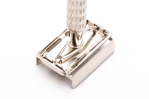 1956 B1 Gillette Heavy Red Tip Super Speed TTO Double Edge Safety Razor | Factory Nickel Revamp