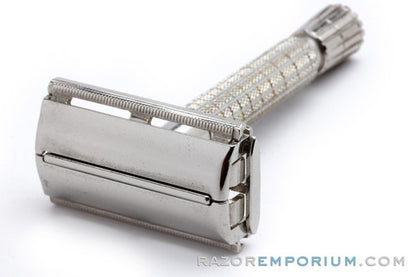 1940's Gillette Flare Tip Regular British Rocket DE Safety Razor Set