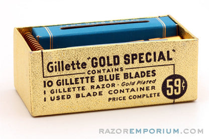 1930's Gillette NEW Gold Special Long Comb | New Old Stock (NOS)