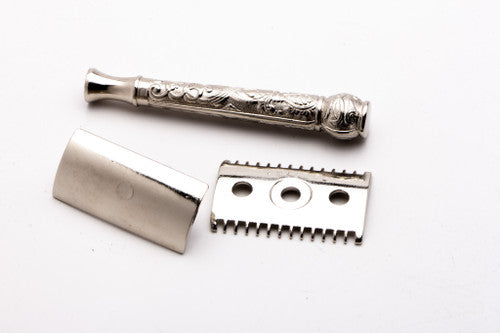 1910's Gillette ABC Pocket Edition Floral Handle | Nickel Revamp