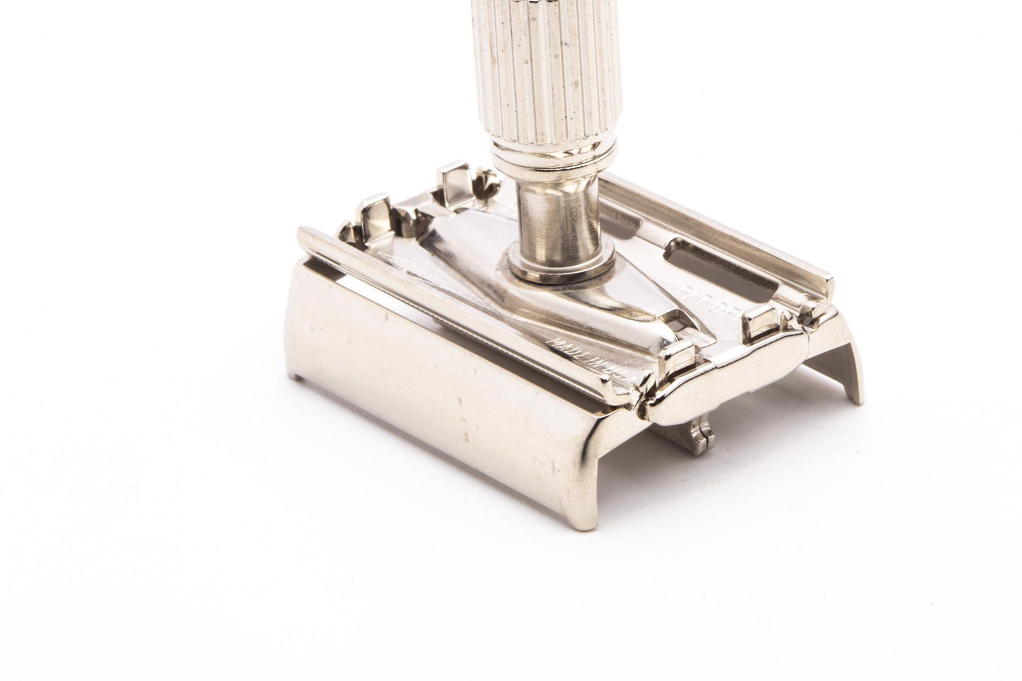 1968 N2 Gillette TTO Knack Double Edge Safety Razor | Factory Nickel Revamp