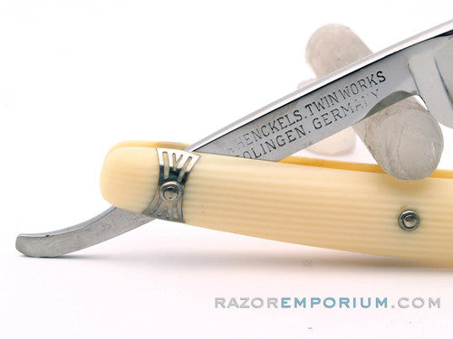 5/8" J.A. Henckels #407 Twin Works Straight Razor w/ Case & Instructions | Solingen, Germany *MINT*