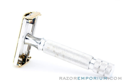 1950s Gillette Light Duty Aluminum Rocket Safety Razor | Made in England