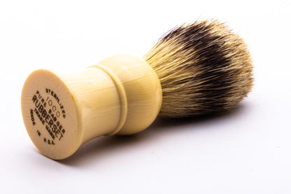 Vintage Restored | 1000 Pure Badger Rubberset  Shaving Brush with Travel Tube