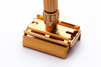 1960 Gillette Toggle Adjustable DE Safety Razor Set with Case & Instructions - F4