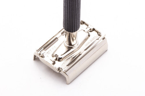 1973 T1 Gillette Black Handle Super Speed TTO Safety Razor | Factory Nickel Revamp