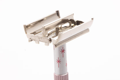 1965 K1 Gillette Pink Star Lady Gillette Double Edge Razor | Original Condition