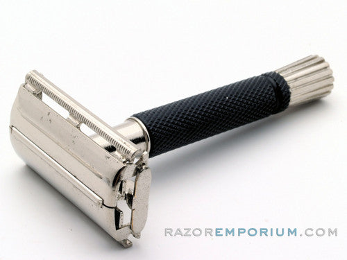 1986 G3 Gillette Black Handle Super Speed Safety Razor
