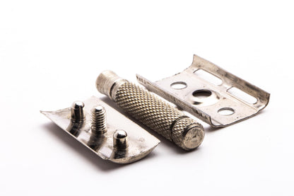 German Three Piece Double Edge Travel Safety Razor | Original Condition