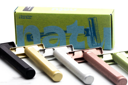Natu Razor | Light Green Pivoting Head Single Edge Safety Razor
