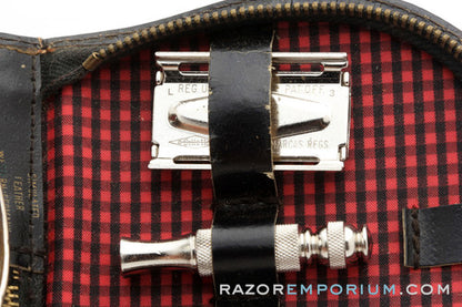 1966 Gillette Travel Tech DE Safety Razor Set L3