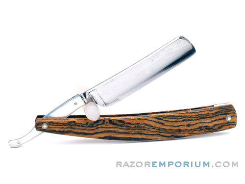 13/16" H. Boker Elite Round Point Straight Razor w/ Cocobello Wood | Shave Ready