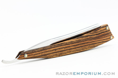 11/16" J.A. Henckels 42 Zwillingswerk Hollow Ground | Solingen w/ Custom Zebrawood Scales