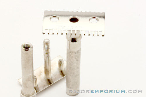 1919 Gillette Single Ring DE Safety Razor |Nickel Revamp
