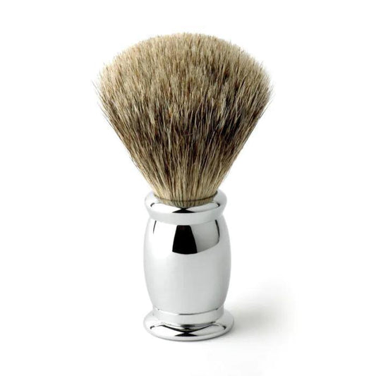 Edwin Jagger | Bulbous Chrome Shaving Brush (Best Badger)