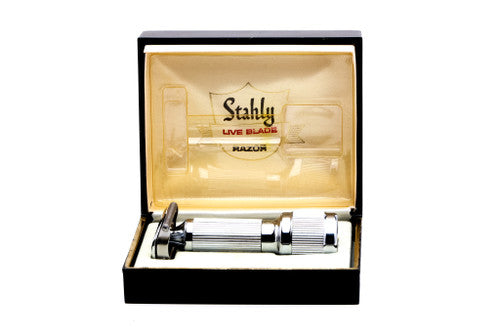 1940s Stahly Live Blade Wind-Up Vibrating DE Safety Razor With Case