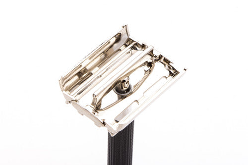 1970 Gillette Black Handle Super Speed Safety Razor P1 | Rhodium Revamp