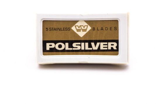 New Old Stock | Wizamet Polsilver Stainless Razor Blades In Plastic Dispensor