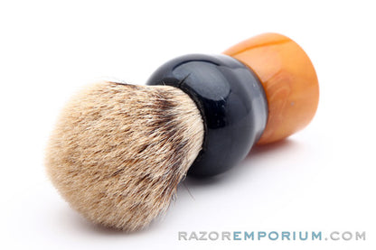 Fuller Vintage Shave Brush Silver Tip Badger Revamp