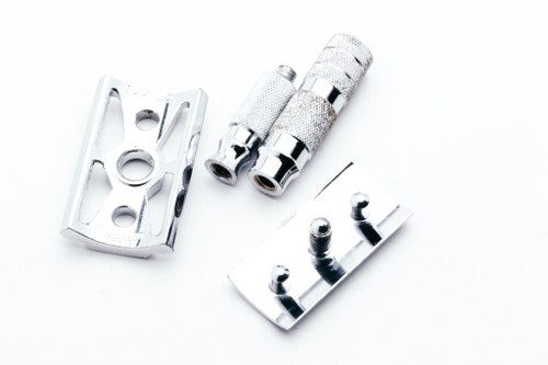 Apollo 3 Piece Travel Razor with Leather Case