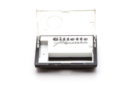 1950's Gillette $1.95 Fatboy Adjustable Original Black Case