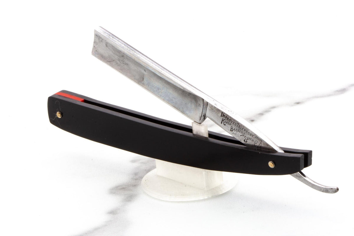 5/8" Vintage Restored Improved Telephone Koken Barbers Supply Co. Straight Razor