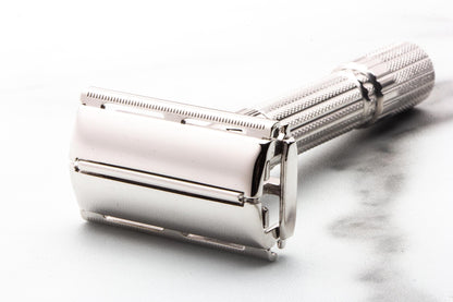 1960 F4 Gillette Fatboy Adjustable $1.95 Double Edge TTO Safety Razor  | Rhodium Revamp