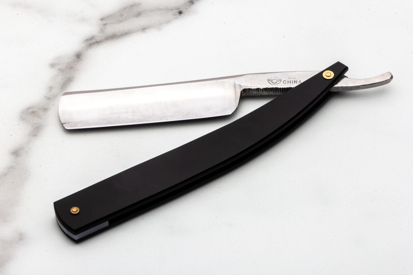 5/8" Restored Gold Dollar 66 Stainless Steel Straight Razor