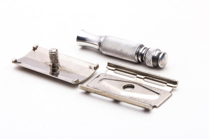 1966 M1 Gillette Ball End Tech Travel Spiral Handle Set | Original Condition