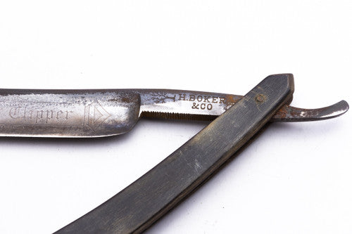 9/16" H. Boker & Co Silver Clipper Straight Razor