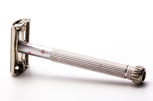 1965 K2 Lady Gillette Pink Star Double Edge Safety Razor | Original Condition