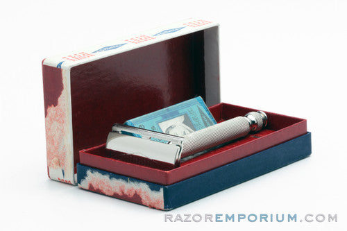 1950's Gillette Ball End Tech DE Safety Razor MINT
