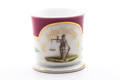 Vintage Hand Painted John Kelley Greek Goddess Shave Mug