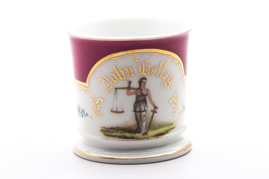 Vintage Hand Painted John Kelley Greek Goddess Shave Mug