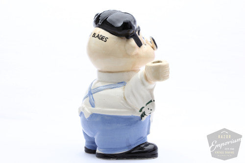 Looie Porcelain Blade Safe and Razor Holder