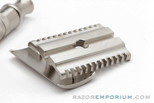 1930's Gillette British NEW Deluxe Long Comb Common Bar Handle Razor | Nickel Revamp