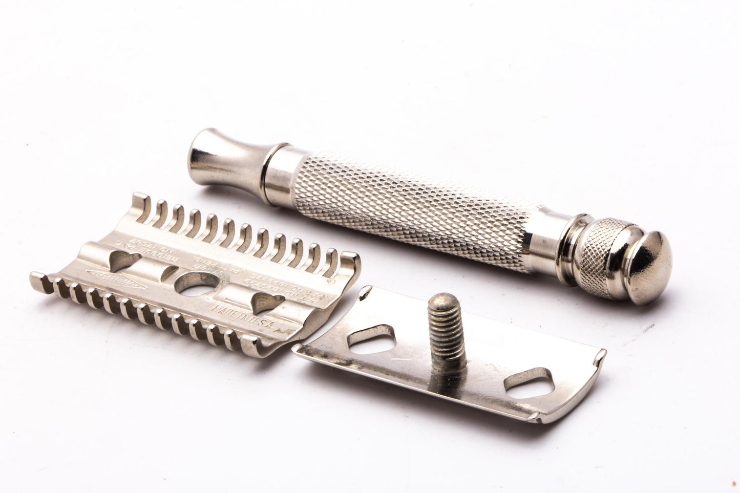 1930's Gillette Goodwill Double Edge Safety Razor With Replica Handle | Factory Nickel Revamp