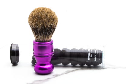 Timeless Razor | Purple Adjustable Shaving Brush Handle & Collets 20mm-28mm