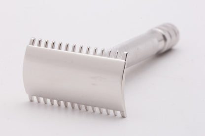1904 Gillette Double Ring Old Type Safety Razor Set w/ Case & Blade Banks - Rhodium Revamp