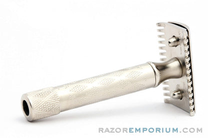 1925 Gillette New Improved Standard Richwood Bostonian Factory Nickel Revamp