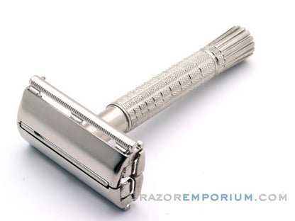 1960 F3  Gillette Flair Tip Super Speed Safety DE Razor | Factory Nickel Revamp