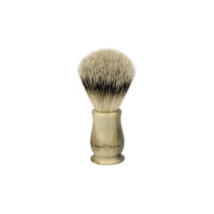 Edwin Jagger | Chatsworth Imitation Light Horn Shaving Brush (Super Badger)