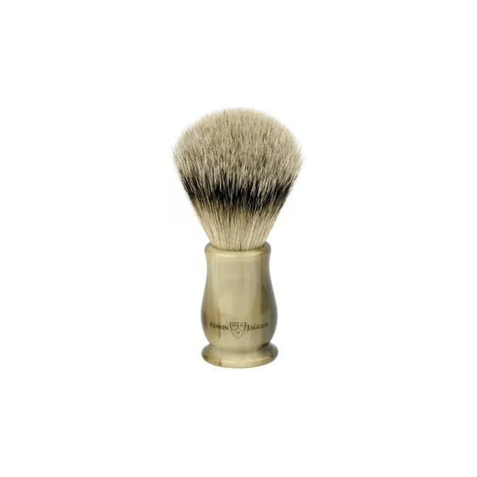 Edwin Jagger | Chatsworth Imitation Light Horn Shaving Brush (Super Badger)