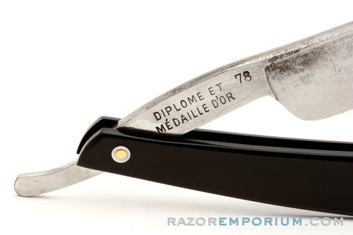 6/8" G. Legreve Coutellier Charleroi Diplome et Medaille D'or 78 Straight Razor | France