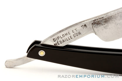 6/8" G. Legreve Coutellier Charleroi Diplome et Medaille D'or 78 Straight Razor | France