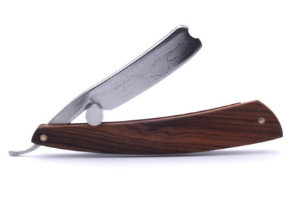 6/8"  Wade & Butcher "Celebrated Fine India Steel Razor" Straight Razor w/ Cocobello Wood Scale | Sheffield, England
