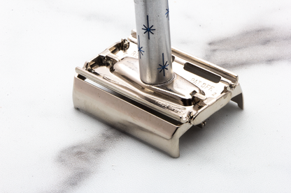 1973 T2 Gillette Lady Blue Star Double Edge Safety Razor | Original Condition